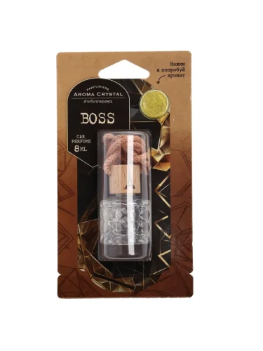 Ароматизатор подвесной жидкостный (boss) с деревянной крышкой 8г Aroma Cristal FOUETTE