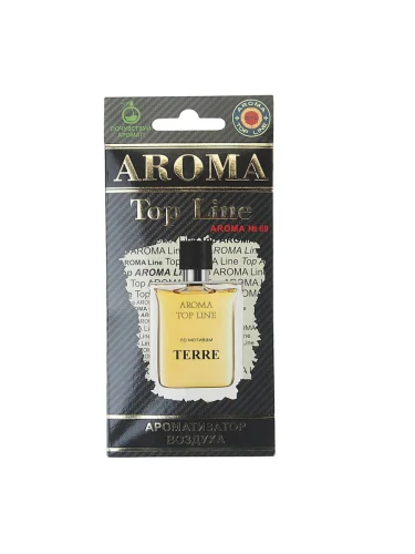 Ароматизатор подвесной пластина (№69 Terre Hermes) TOP LINE