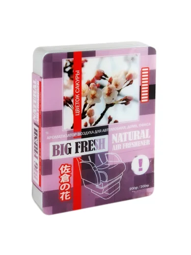 Ароматизатор под сиденье гелевый (сакура) 200г Big Fresh FKVJP