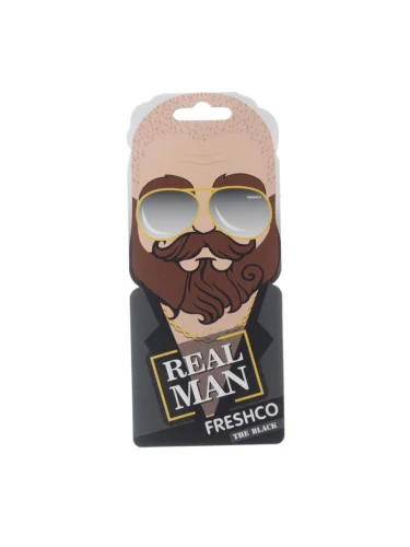 Ароматизатор подвесной пластина (блек) TM Real man Территория мужчин FRESHCO