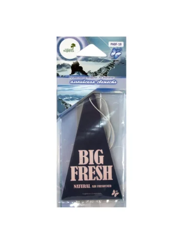 Ароматизатор подвесной пластина (свежесть альпийская) Big Fresh FKVJP