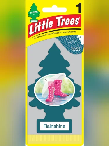 Ароматизатор подвесной пластина (весенний дождь) Елочка CAR FRESHNER
