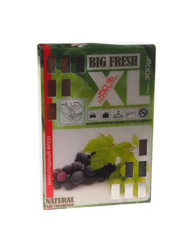 Ароматизатор под сиденье гелевый (виноградный фреш) 300г Big Fresh XL FKVJP