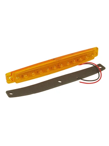 Фонарь габаритный LED 24V, желтый (L=170мм, 12-светодиодов) NOKTA