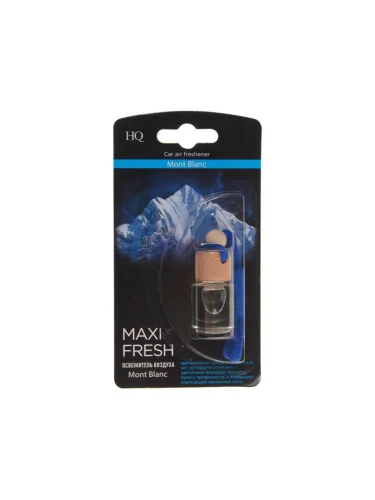 Ароматизатор подвесной жидкостный (mont blanc) с деревянной крышкой 5мл MAXI FRESH