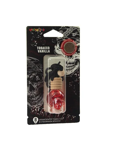 Ароматизатор подвесной жидкостный (tobacco vanilla) с деревянной крышкой 8мл Black Mark FOUETTE