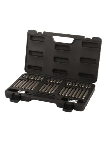 Набор бит 12, 38 TORX T20-T60 HEX H4-H12 SPLINE M5-M12 42 предмета в кейсе LIGE
