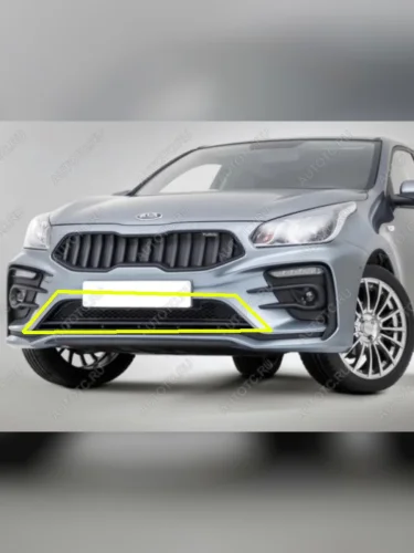 Нижняя решётка на передний бампер Kudos Original KIA Rio 4 FB дорестайлинг седан (2016-2020)