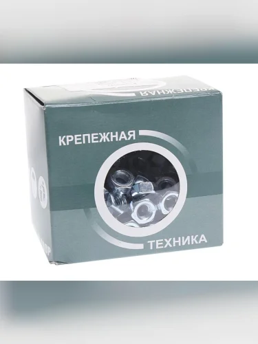 Гайка М8х1.25х6.8 шестигранная оцинкованная (200шт.) МЕТИЗНЫЙ ДВОР