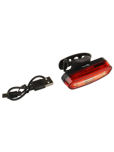 Фонарь велосипедный задний USB кабель влагозашищенный корпус 6 режимов 600mAh Led KLONK