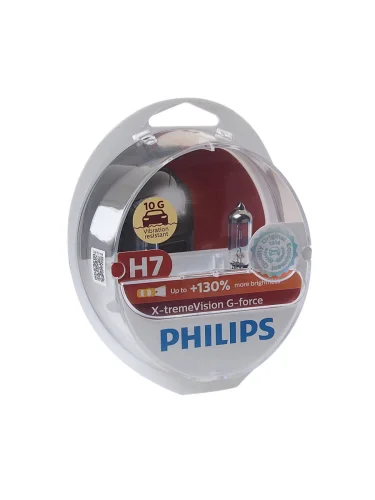 Лампа 12V H7 55W PX26d +130% бокс (2шт.) X-Treme Vision G-force PHILIPS