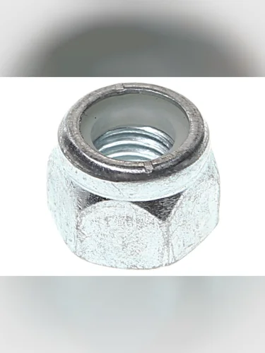 Гайка М8х1.25х9.5 шестигранная высокая с нейлоном оцинкованная
