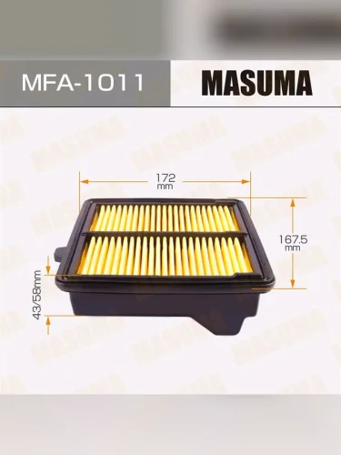 Фильтр воздушный HONDA Jazz (08-) (1.21.4) MASUMA