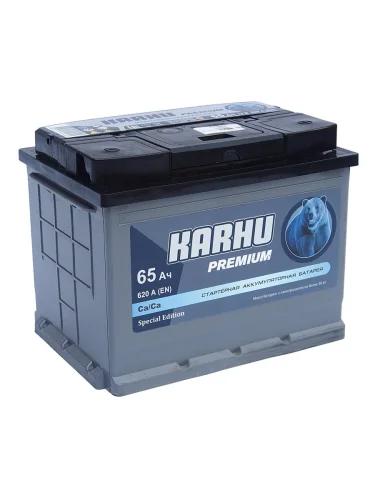 Аккумулятор KARHU Premium 65Ач обратная полярность