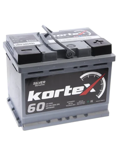 Аккумулятор KORTEX SILVER Dynamic 60Ач обратная полярность