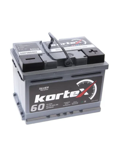Аккумулятор KORTEX SILVER Dynamic 60Ач обратная полярность, низкий