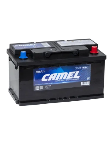 Аккумулятор CAMEL 80Ач обратная полярность, низкий