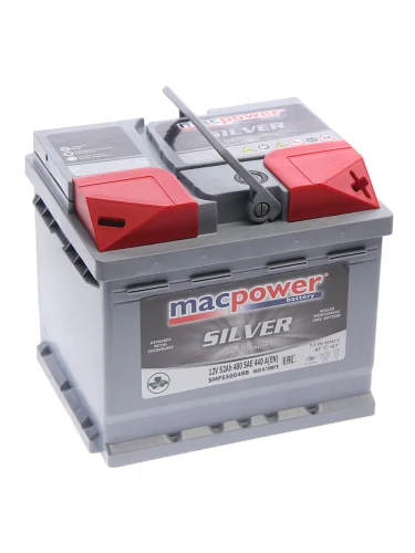 Аккумулятор MACPOWER 52Ач обратная полярность,низкий