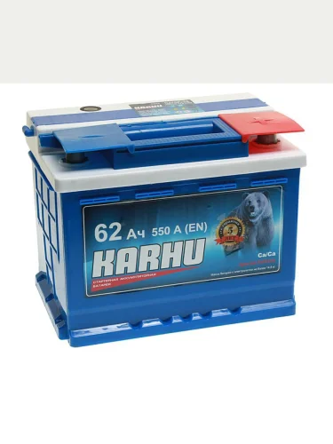 Аккумулятор KARHU 62Ач обратная полярность