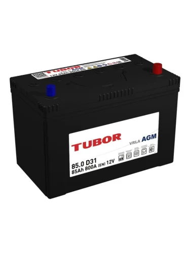Аккумулятор TUBOR AGM 85Ач обратная полярность