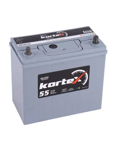 Аккумулятор KORTEX SILVER Dynamic ASIA 55Ач обратная полярность