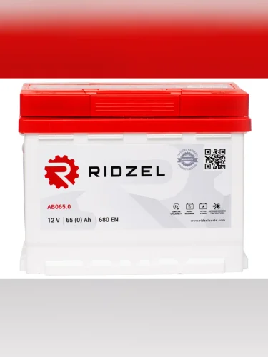 Аккумулятор RIDZEL 65Ач обратная полярность