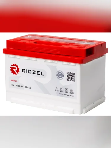 Аккумулятор RIDZEL 75Ач обратная полярность