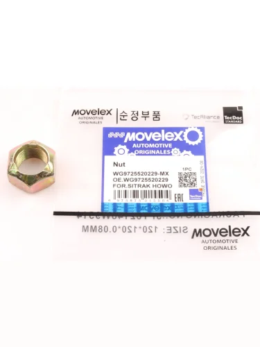 Гайка SITRAK HOWO шестигранная фланцевая M18х1.5 MOVELEX