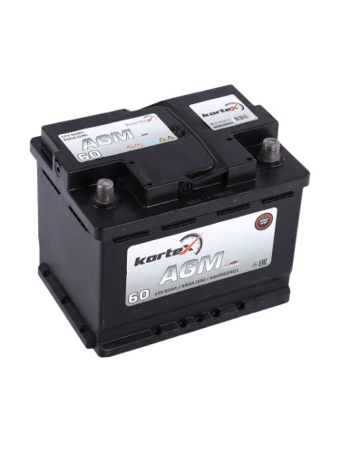 Аккумулятор KORTEX AGM 60Ач обратная полярность