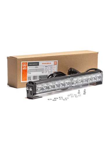 Маяк балка светодиод. 1224V 12Вт кронштейн стробоскоп 2 стор.(2 блока Epistar) AVTOELECTRICA