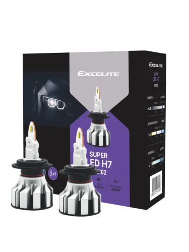 Лампа светодиодная 1224V H7 PX26d +250% 6000K (2шт.) Led Cool White Super EXCELITE
