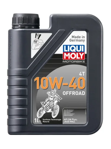 Масло моторное для 4-х тактных двигателей LIQUI MOLY MOTORBIKE 4T OFFROAD 10W40 синт.1л