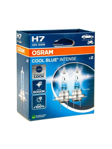 Лампа 12V H7 55W PX26d +100% 5000K евробокс (2шт.) Cool Blue Intense NextGen OSRAM