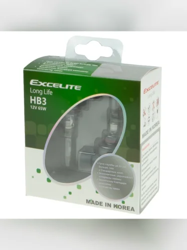 Лампа 12V HB3(9005) 60W P20d до 3200K (2шт.) Long Life EXCELITE