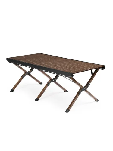 Стол туристический Naturehike Star Jane L02 складной, 125х60х43 см,с Х-образными ножками, коричневый с brand: Naturehike, tsvet: Коричневый, width_mm_2: 270, dlina_mm: 870, ves_kg_1: 7.2, vysota_mm: 220